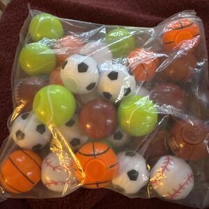 Fidget Spinner Balls Kids 30 Pack Plastic Sports Theme Multicolored New